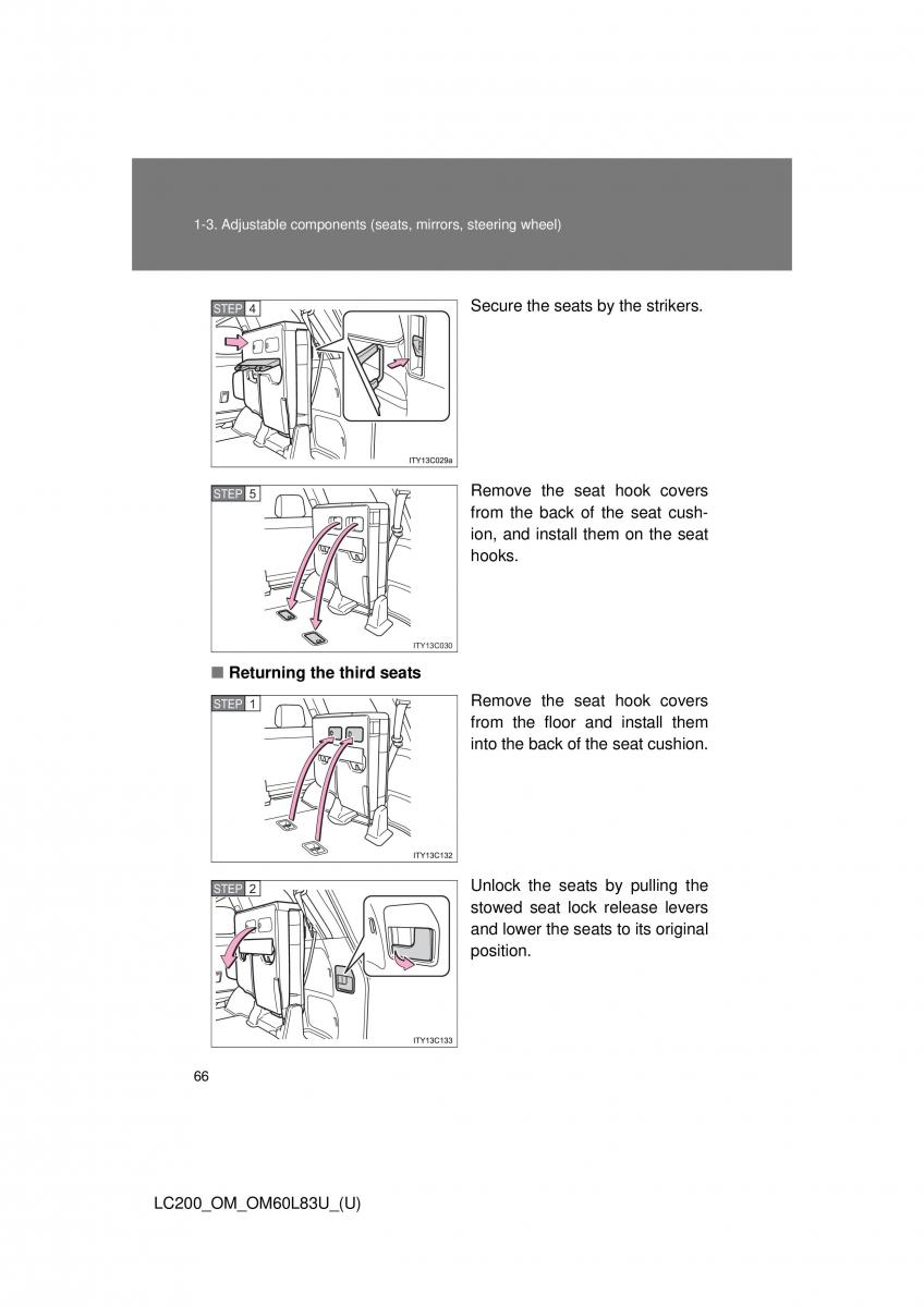 Toyota Land Cruiser J200 owners manual / page 66