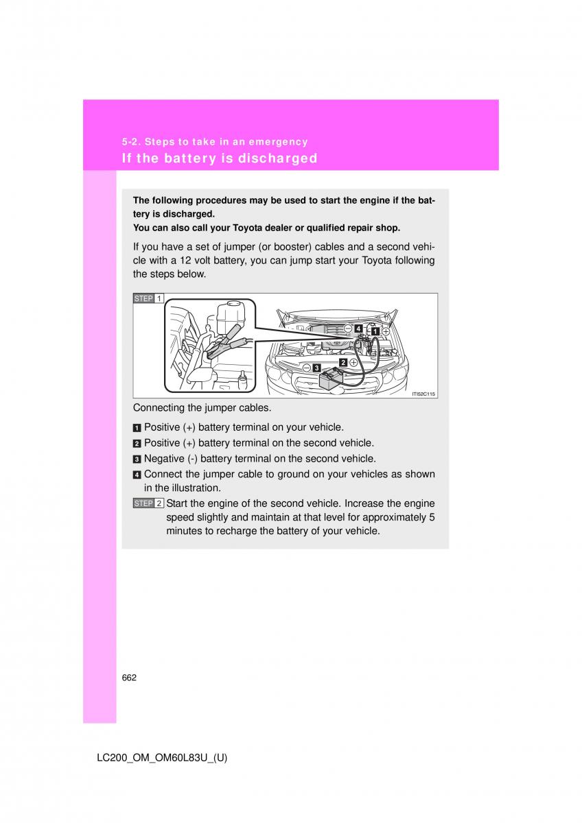 Toyota Land Cruiser J200 owners manual / page 662