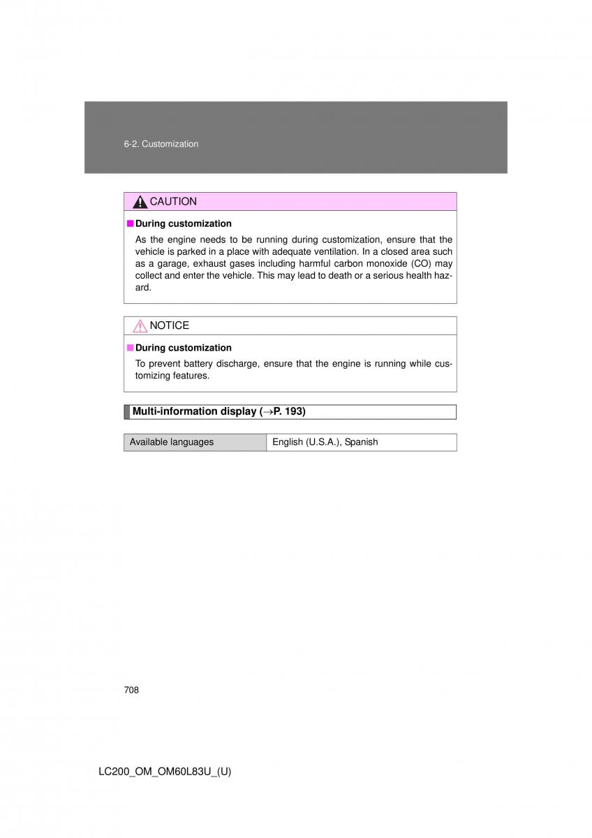 Toyota Land Cruiser J200 owners manual / page 708