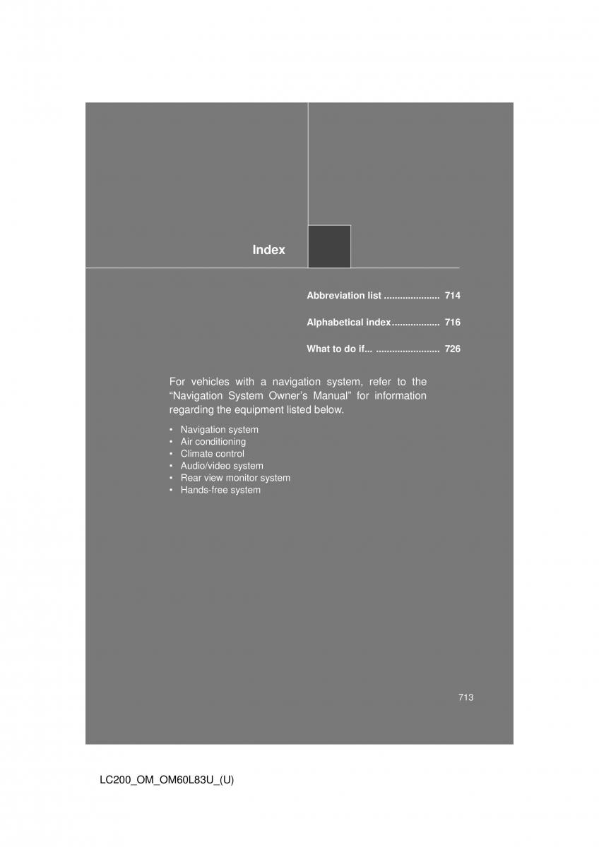 Toyota Land Cruiser J200 owners manual / page 713