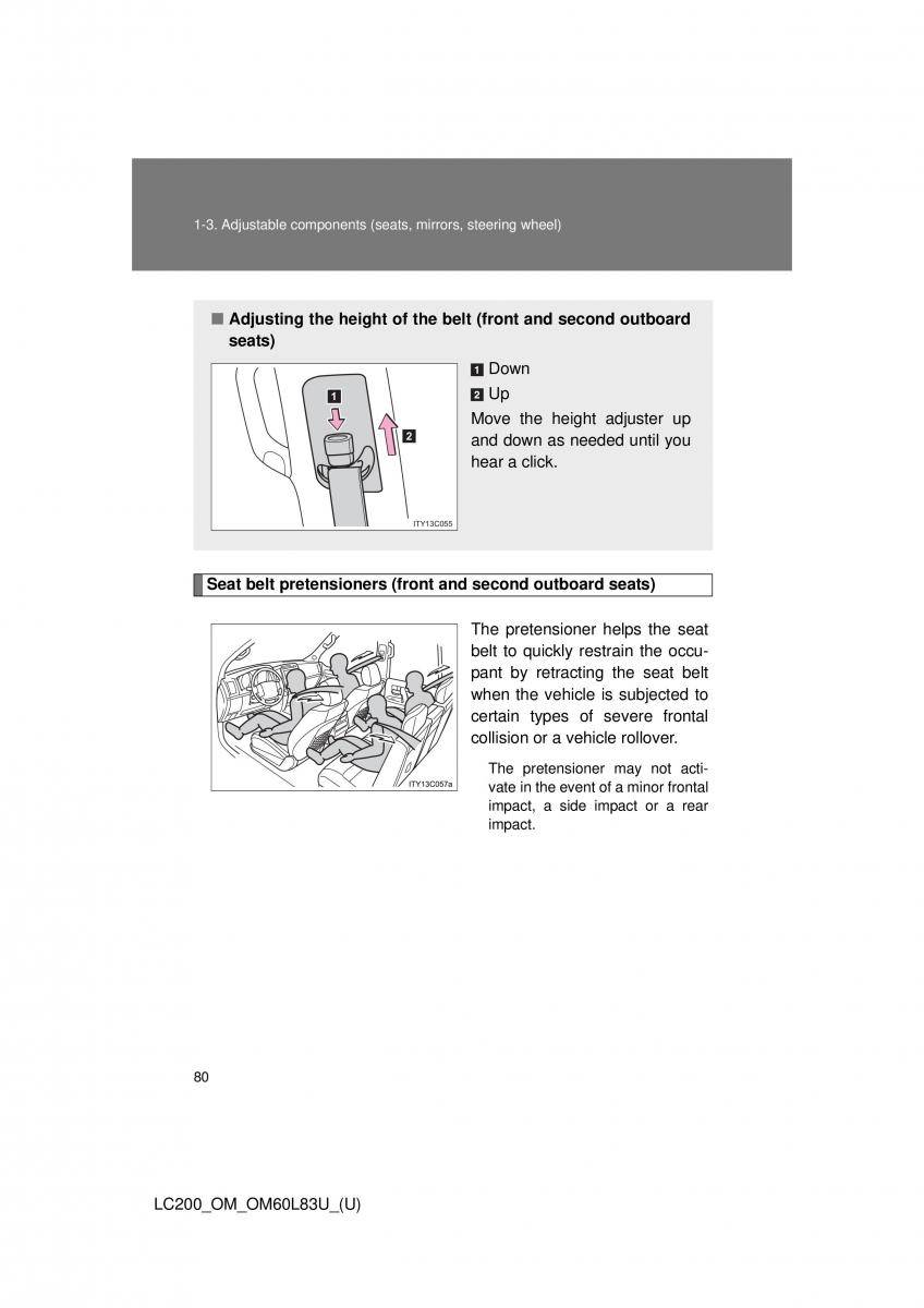 Toyota Land Cruiser J200 owners manual / page 80