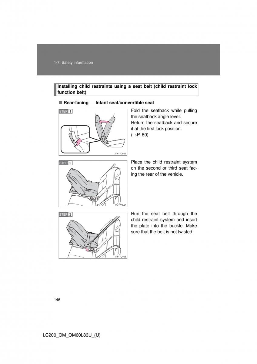 Toyota Land Cruiser J200 owners manual / page 146