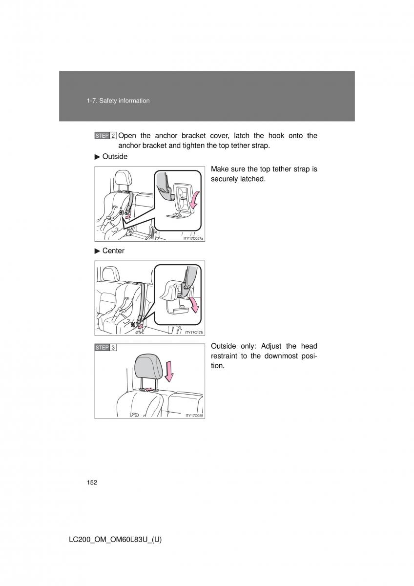 Toyota Land Cruiser J200 owners manual / page 152