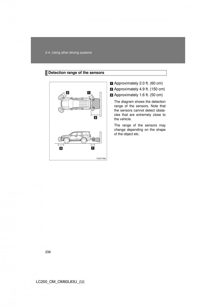 Toyota Land Cruiser J200 owners manual / page 238