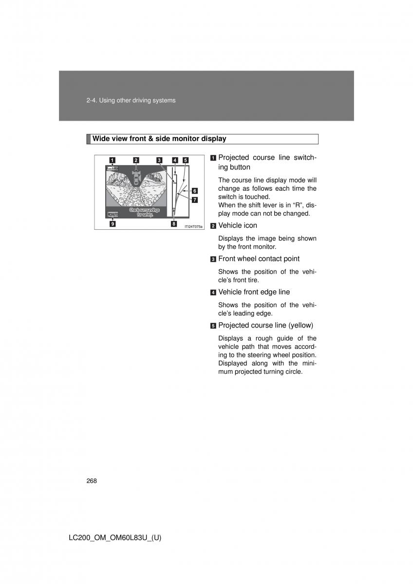 Toyota Land Cruiser J200 owners manual / page 268