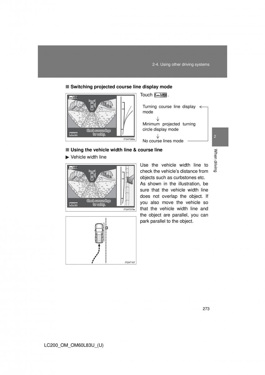 Toyota Land Cruiser J200 owners manual / page 273