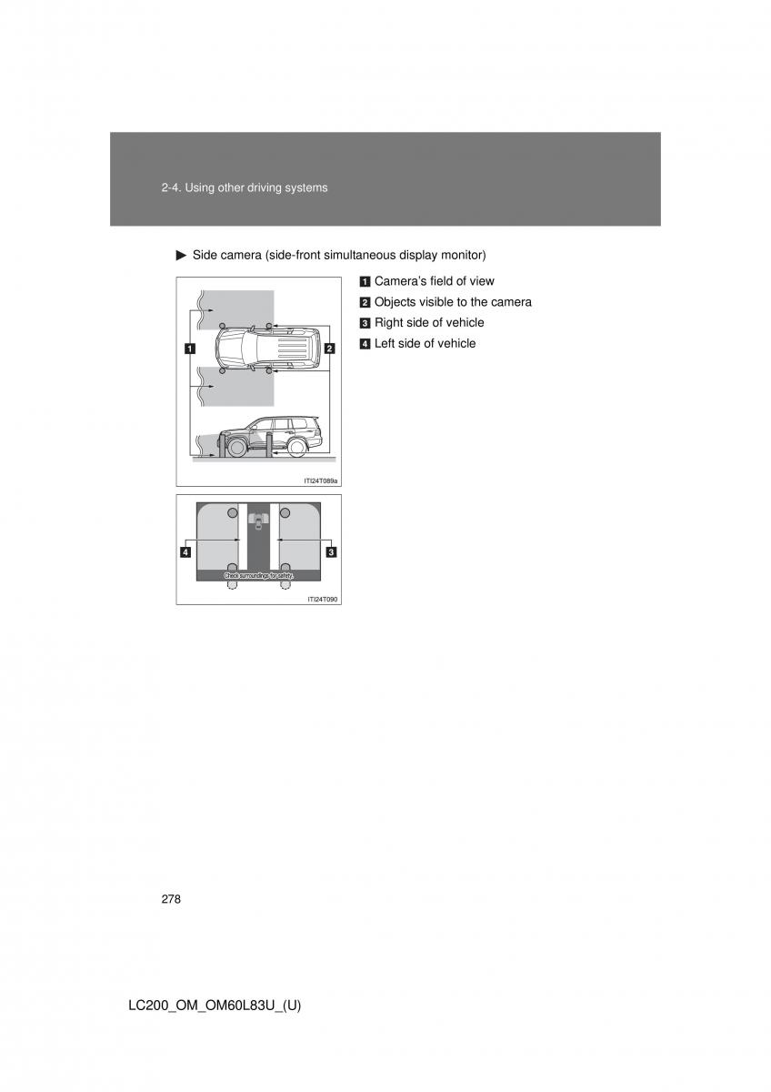 Toyota Land Cruiser J200 owners manual / page 278