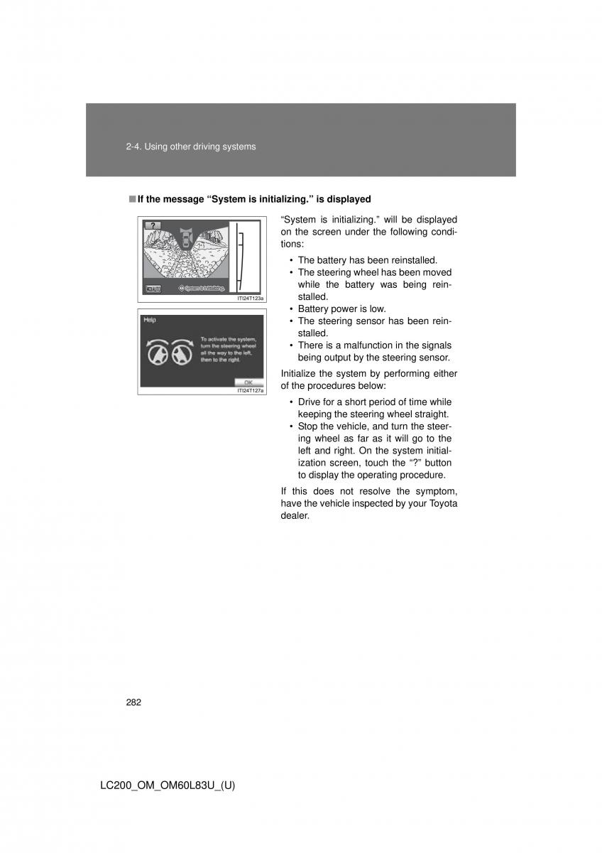 Toyota Land Cruiser J200 owners manual / page 282