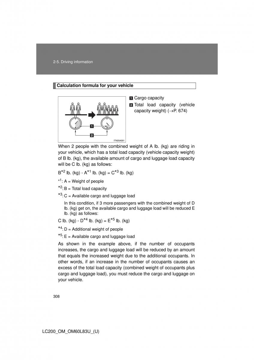 Toyota Land Cruiser J200 owners manual / page 308