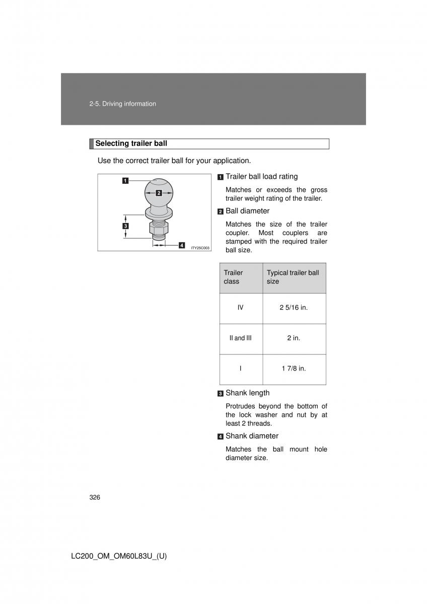 Toyota Land Cruiser J200 owners manual / page 326