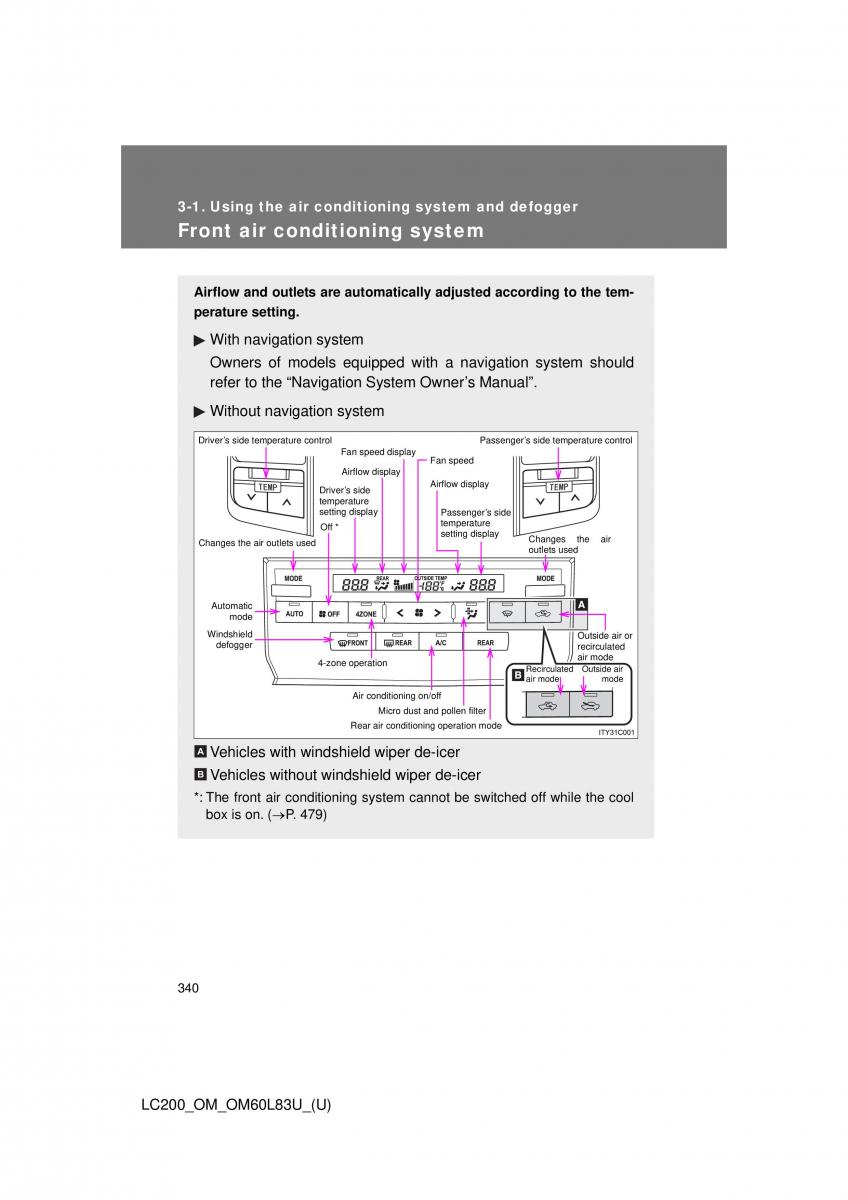 Toyota Land Cruiser J200 owners manual / page 340