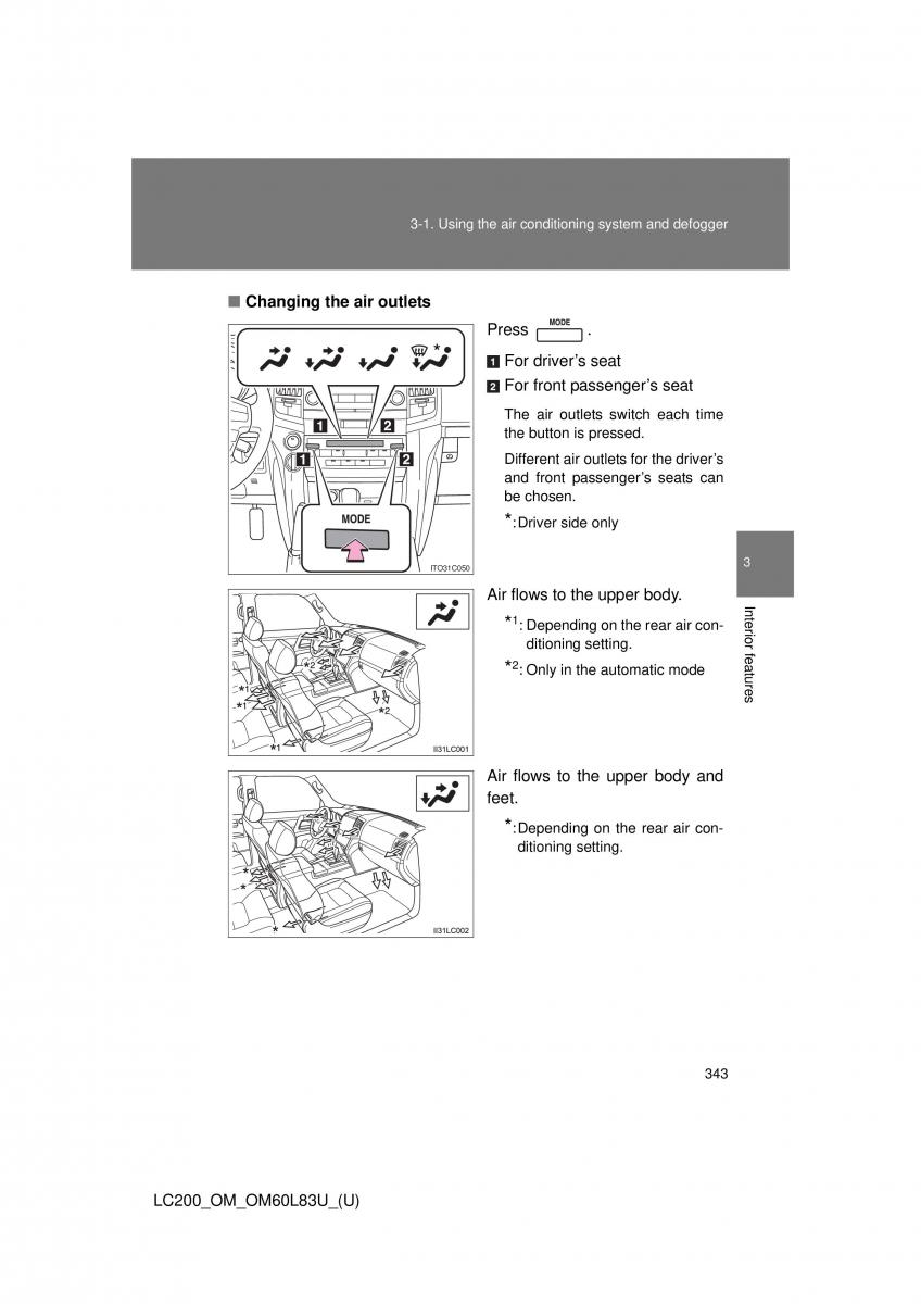 Toyota Land Cruiser J200 owners manual / page 343