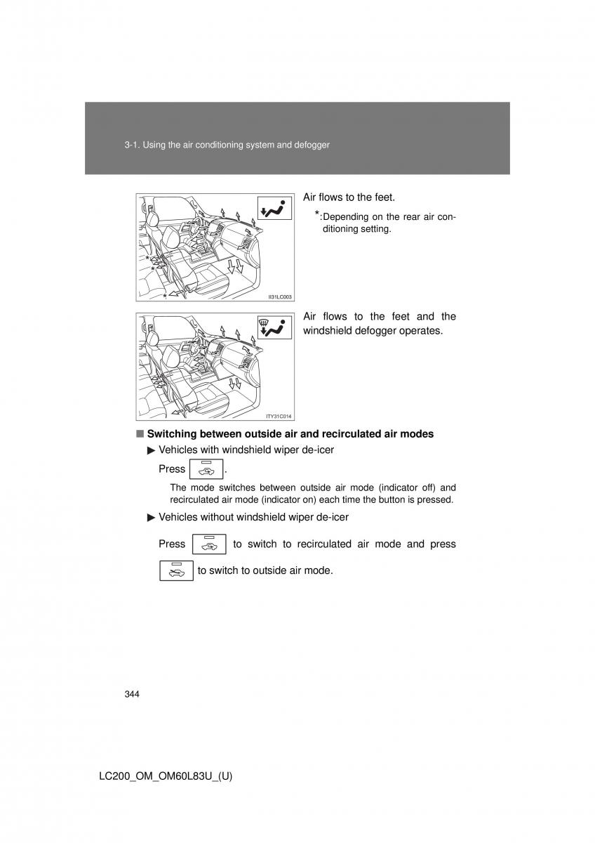 Toyota Land Cruiser J200 owners manual / page 344