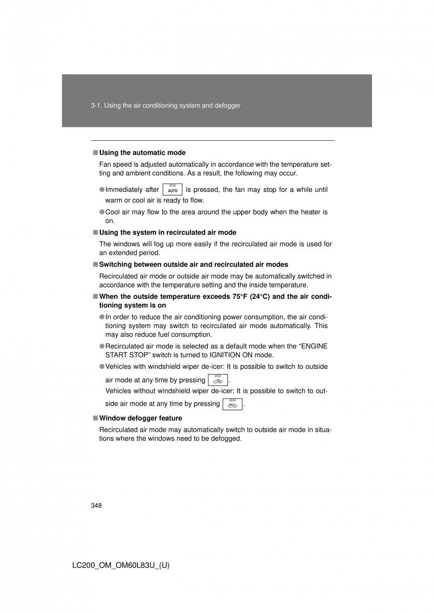 Toyota Land Cruiser J200 owners manual / page 348