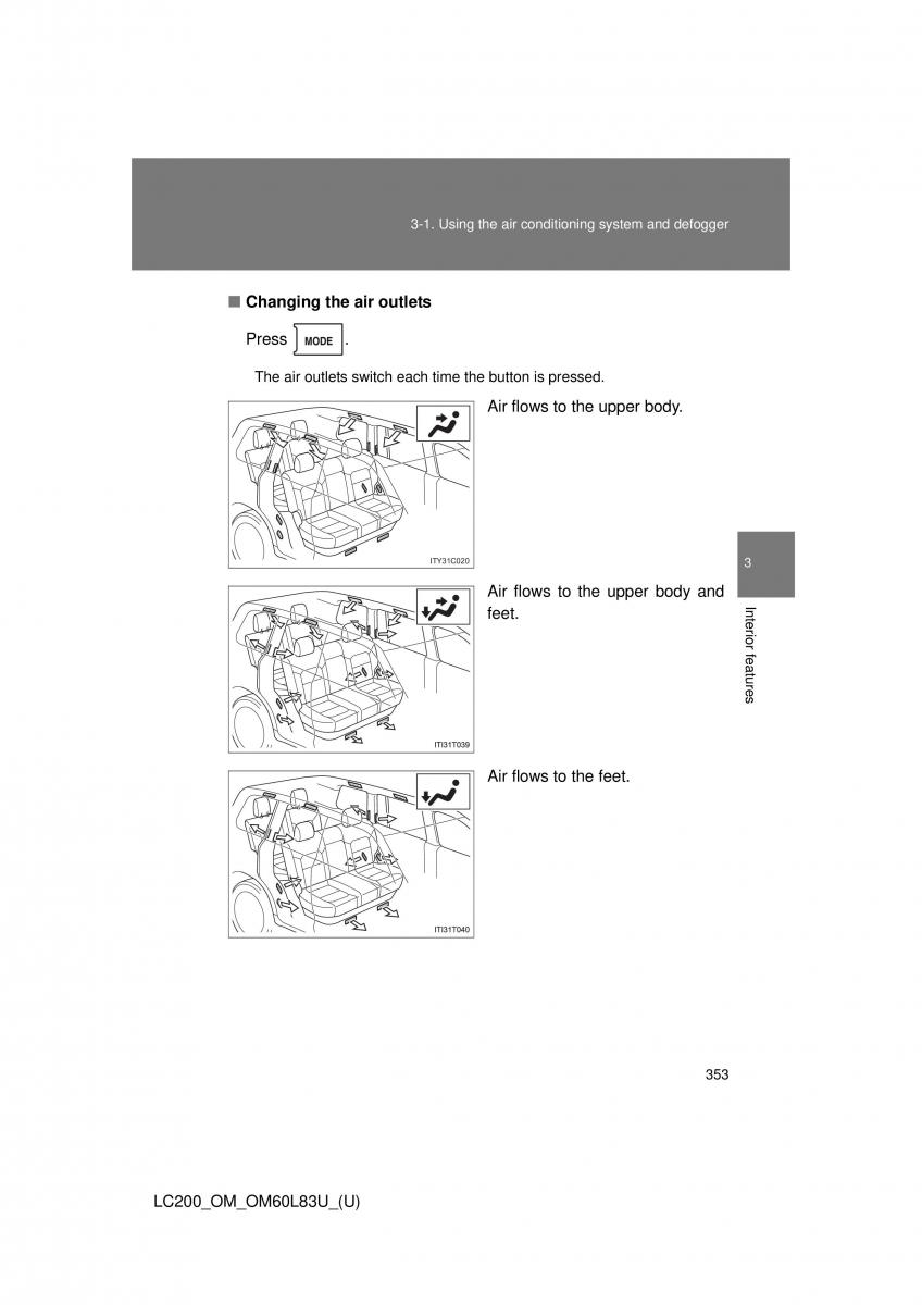 Toyota Land Cruiser J200 owners manual / page 353