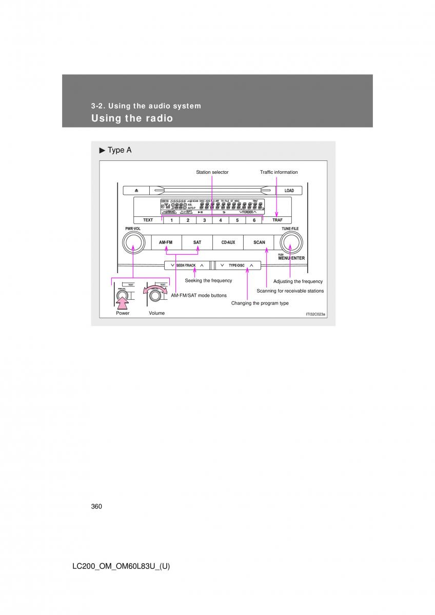 Toyota Land Cruiser J200 owners manual / page 360