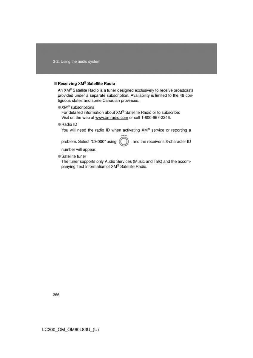 Toyota Land Cruiser J200 owners manual / page 366