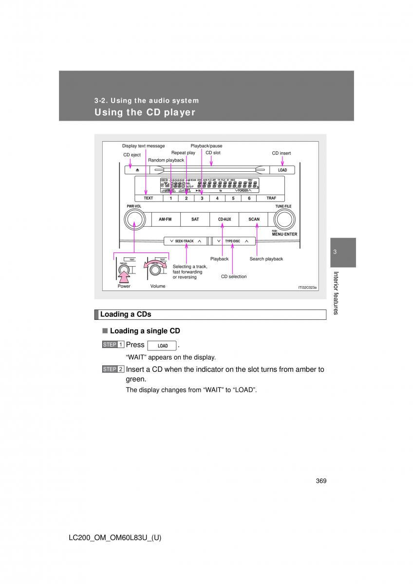 Toyota Land Cruiser J200 owners manual / page 369