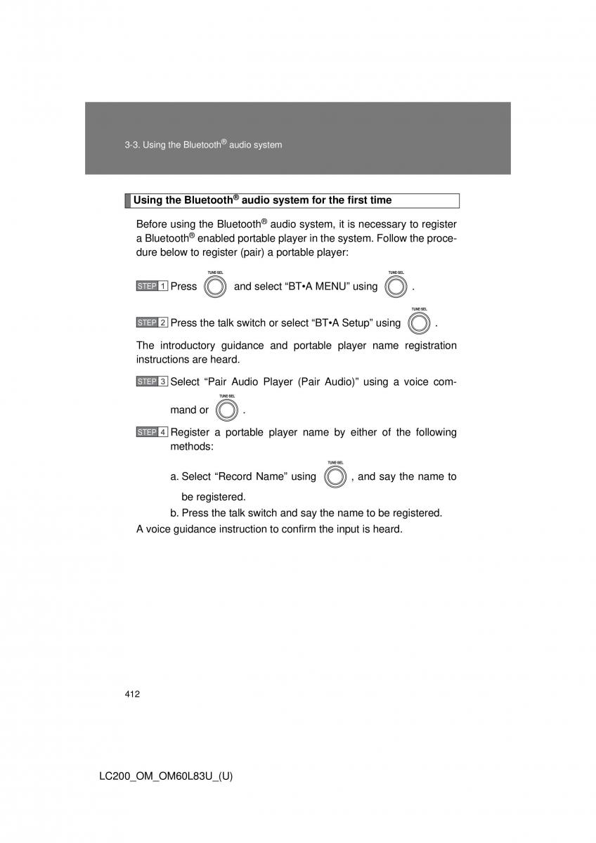 Toyota Land Cruiser J200 owners manual / page 412