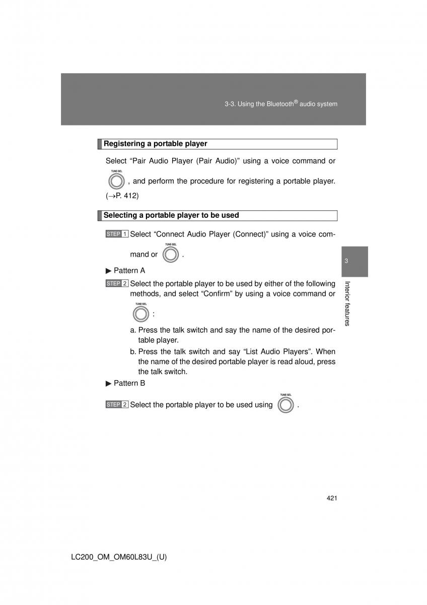 Toyota Land Cruiser J200 owners manual / page 421