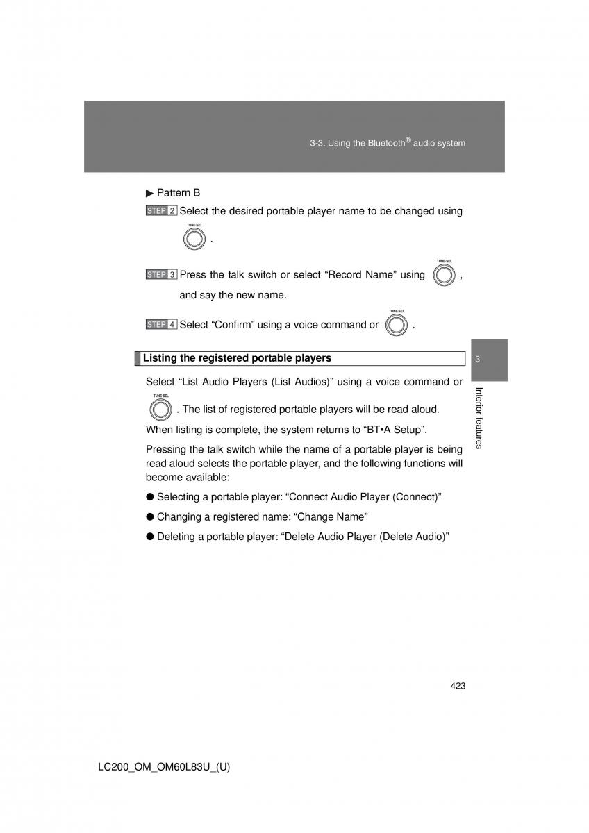 Toyota Land Cruiser J200 owners manual / page 423