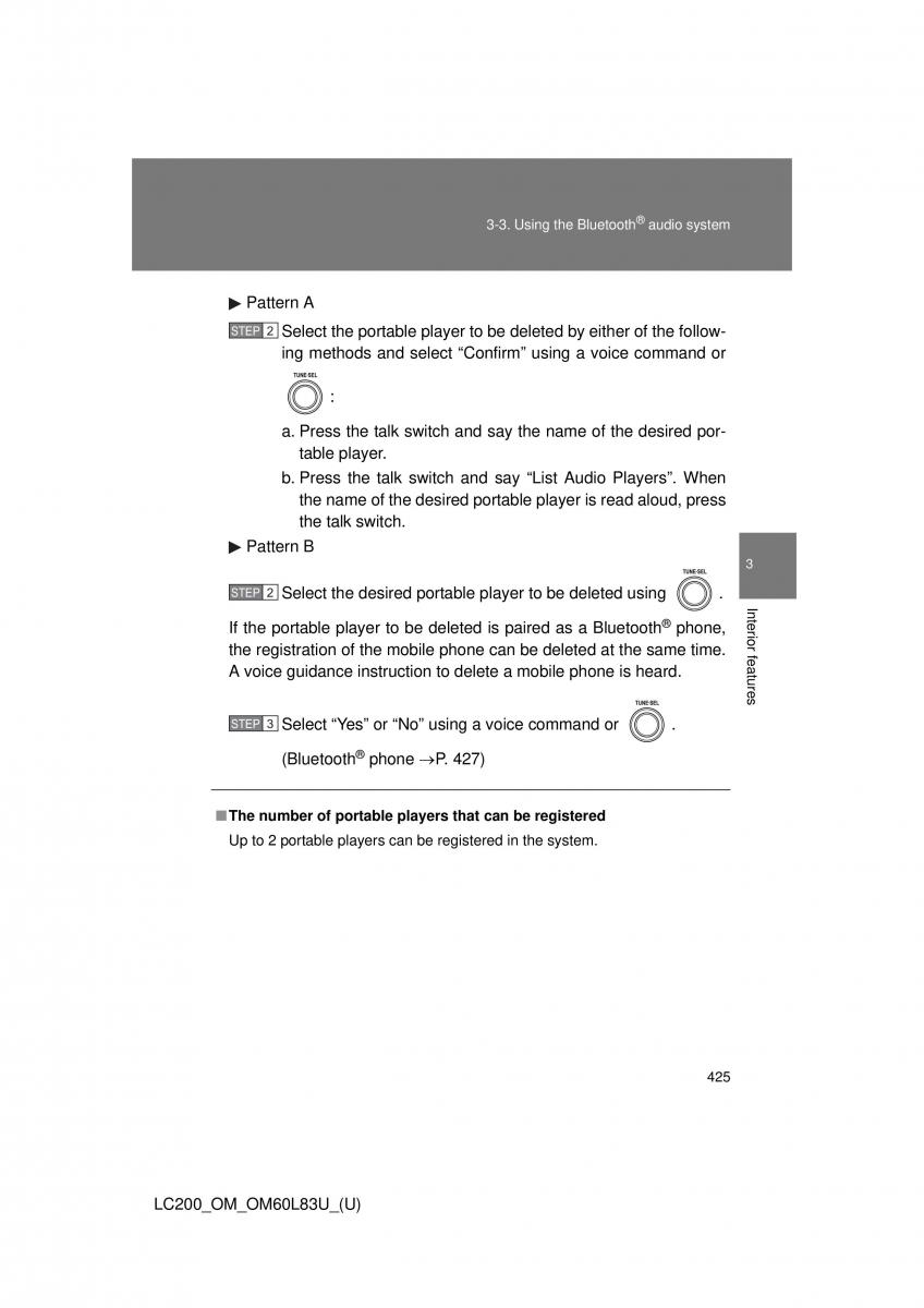 Toyota Land Cruiser J200 owners manual / page 425