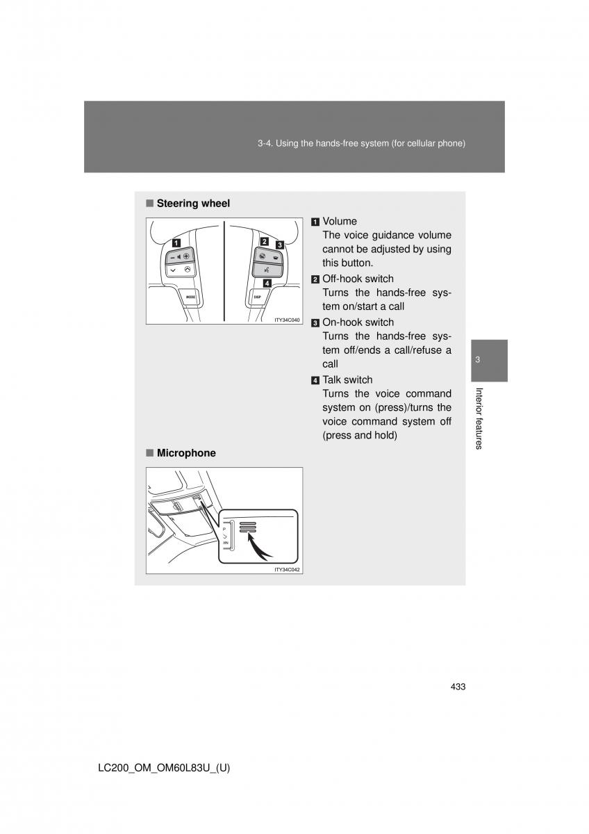 Toyota Land Cruiser J200 owners manual / page 433