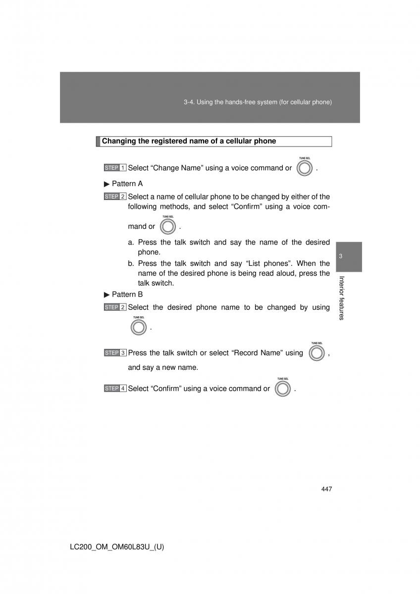 Toyota Land Cruiser J200 owners manual / page 447