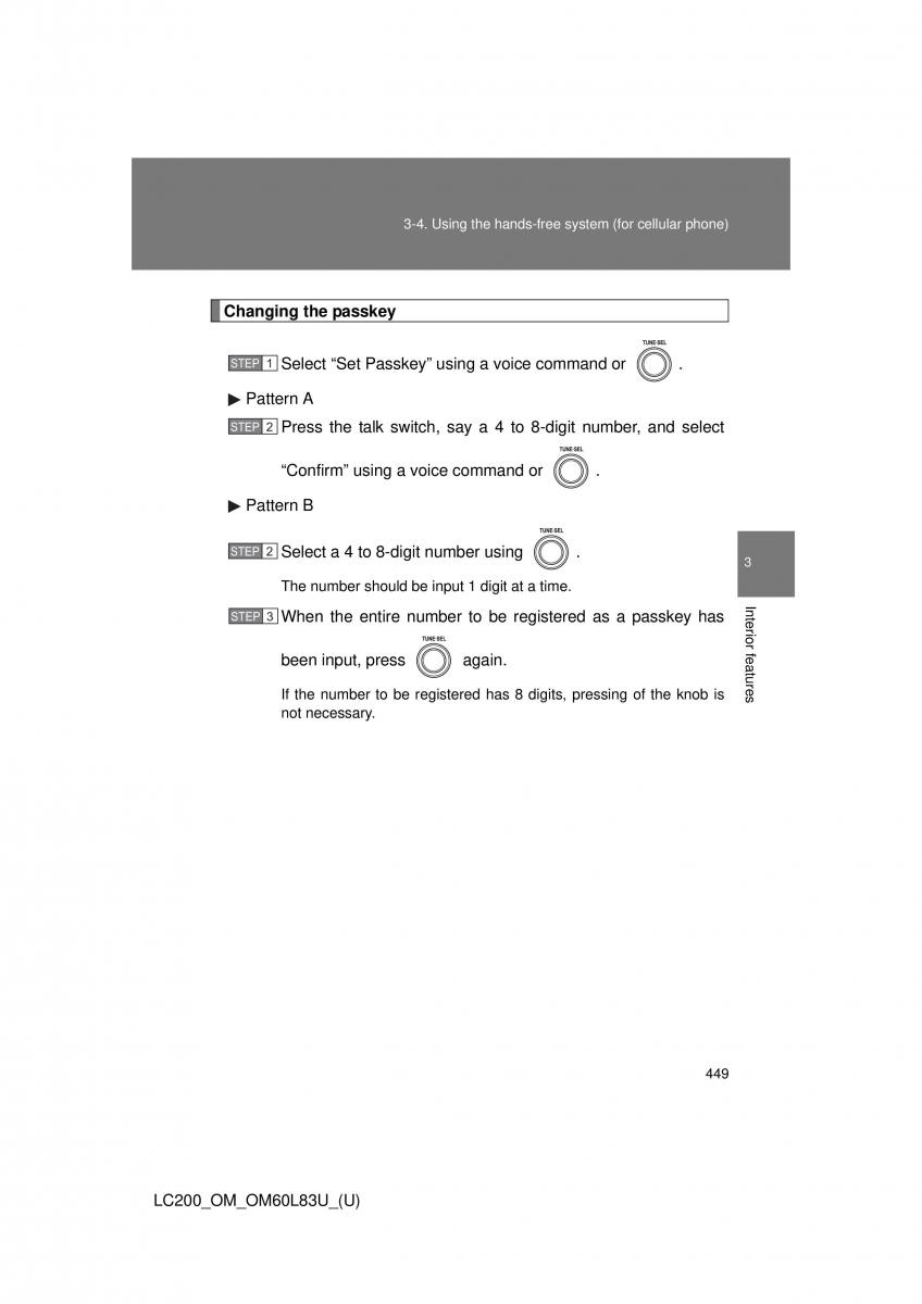 Toyota Land Cruiser J200 owners manual / page 449