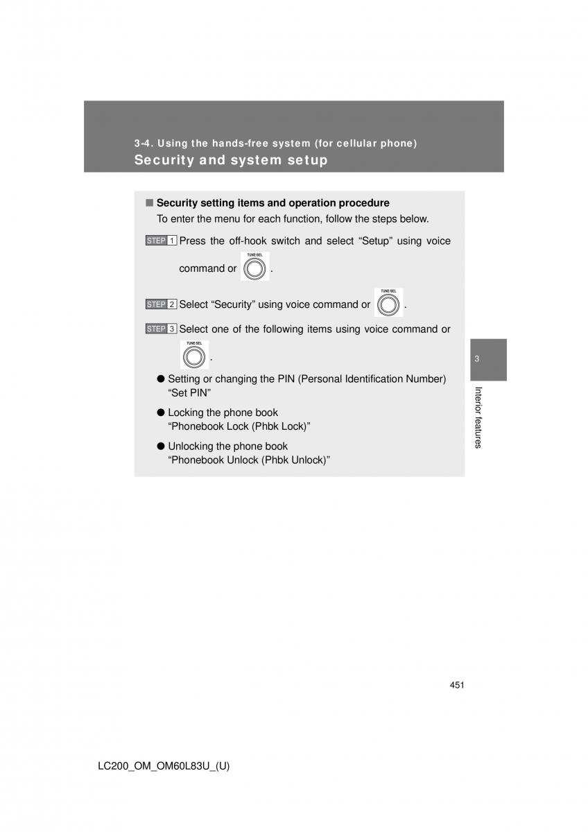 Toyota Land Cruiser J200 owners manual / page 451