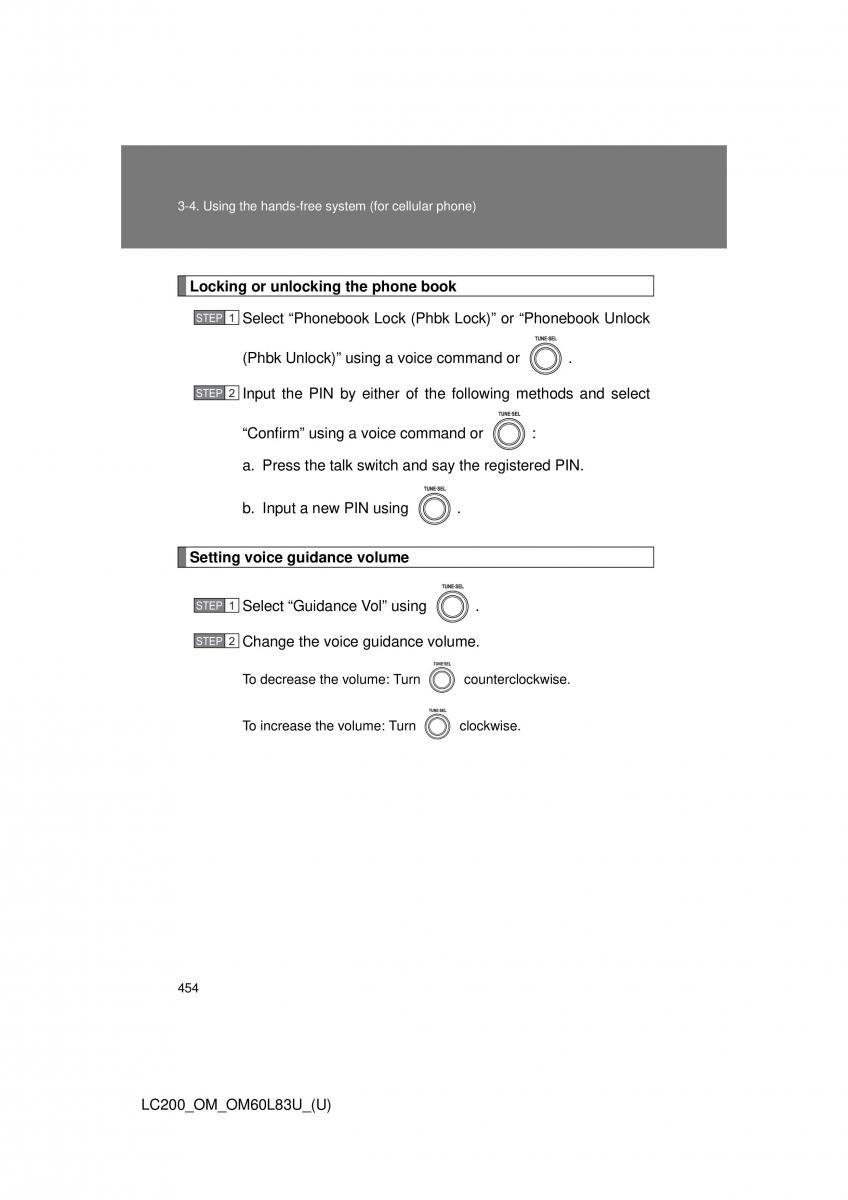 Toyota Land Cruiser J200 owners manual / page 454