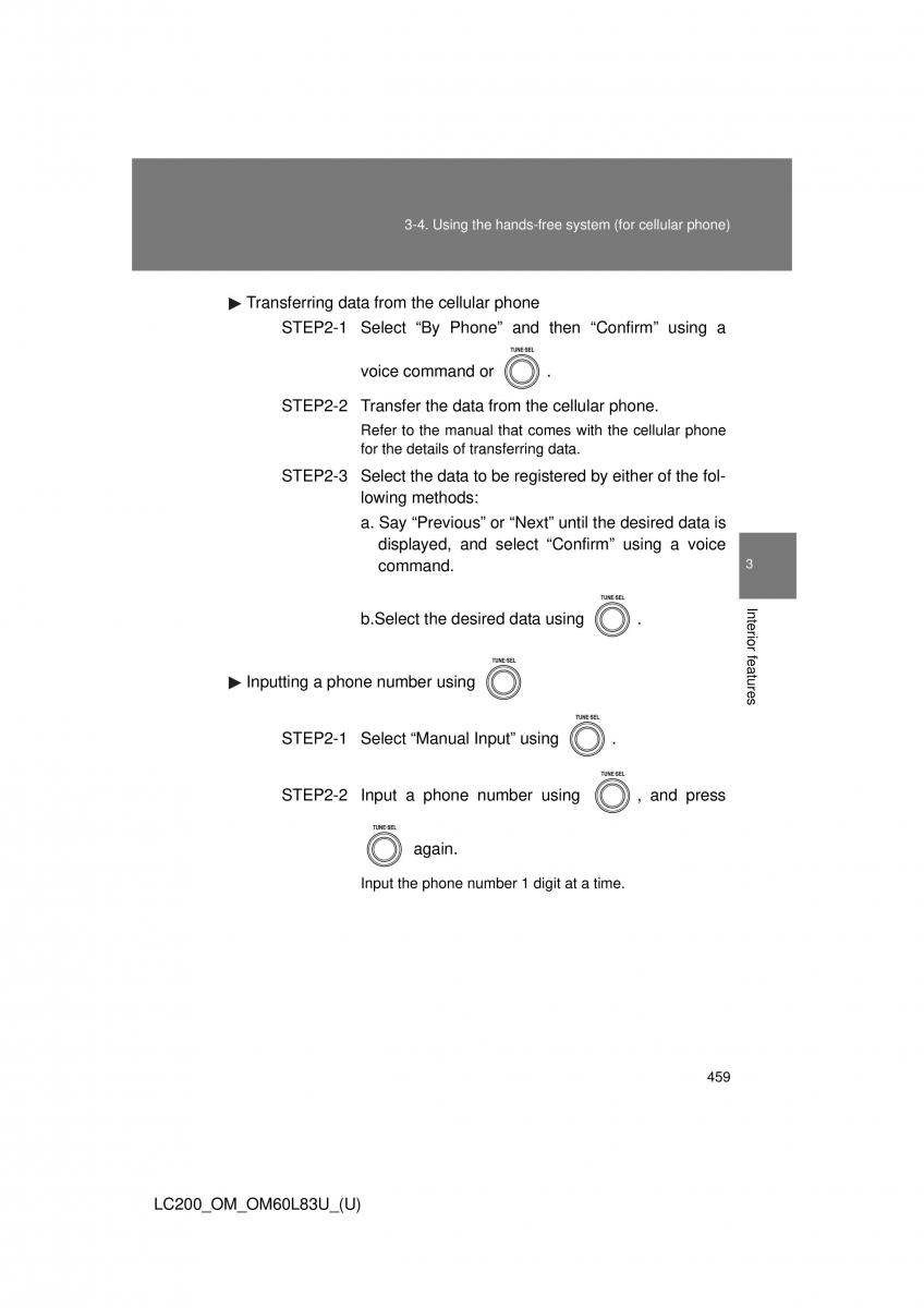 Toyota Land Cruiser J200 owners manual / page 459