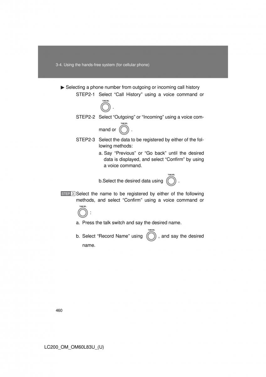 Toyota Land Cruiser J200 owners manual / page 460