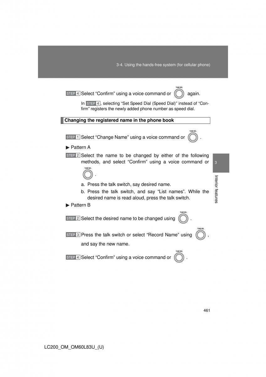 Toyota Land Cruiser J200 owners manual / page 461