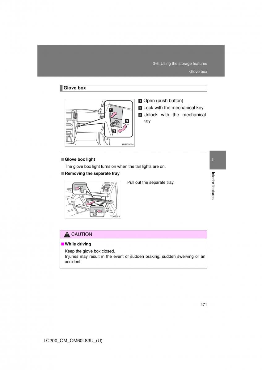 Toyota Land Cruiser J200 owners manual / page 471