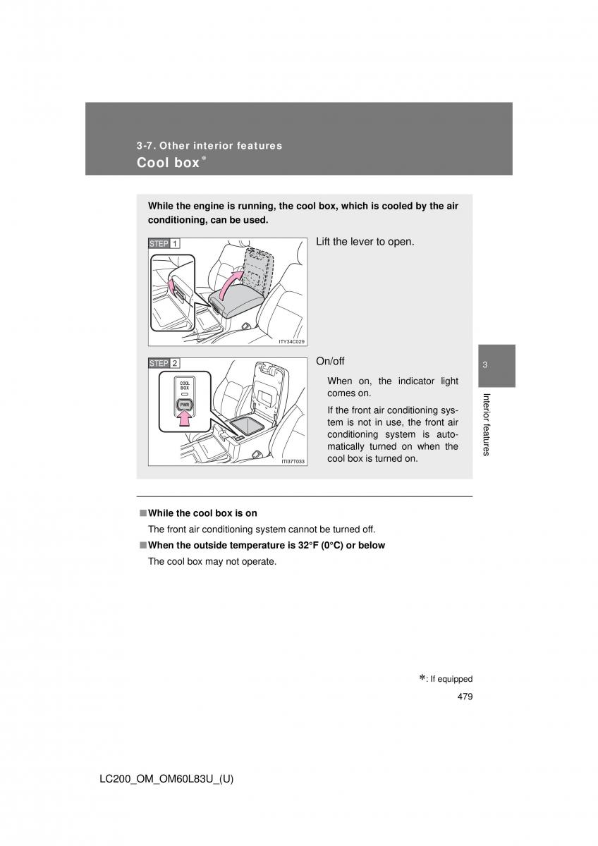 Toyota Land Cruiser J200 owners manual / page 479