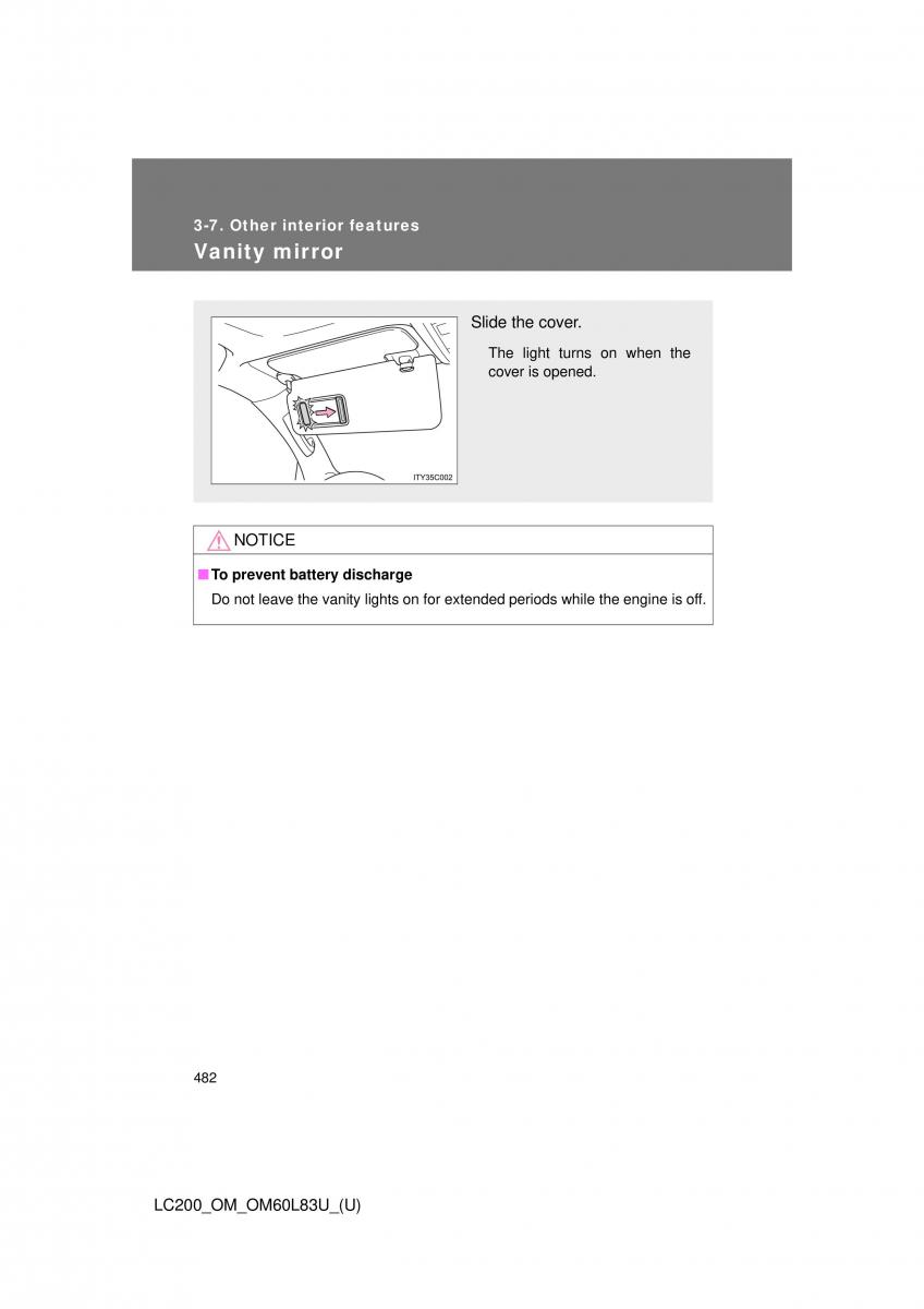 Toyota Land Cruiser J200 owners manual / page 482