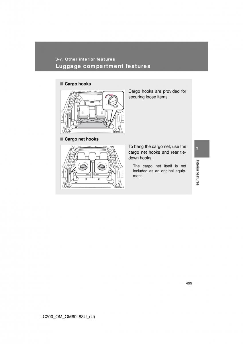 Toyota Land Cruiser J200 owners manual / page 499