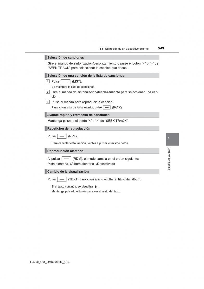 Toyota Land Cruiser J200 manual del propietario / page 549