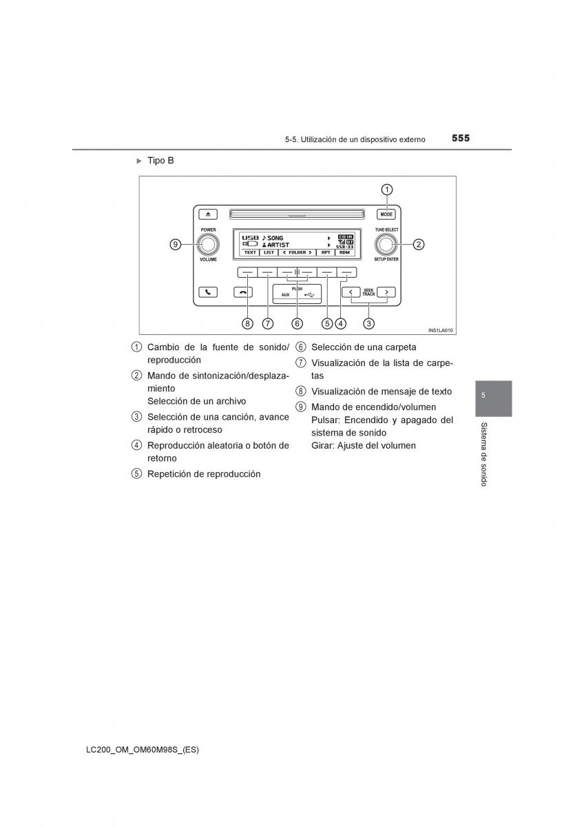 Toyota Land Cruiser J200 manual del propietario / page 555