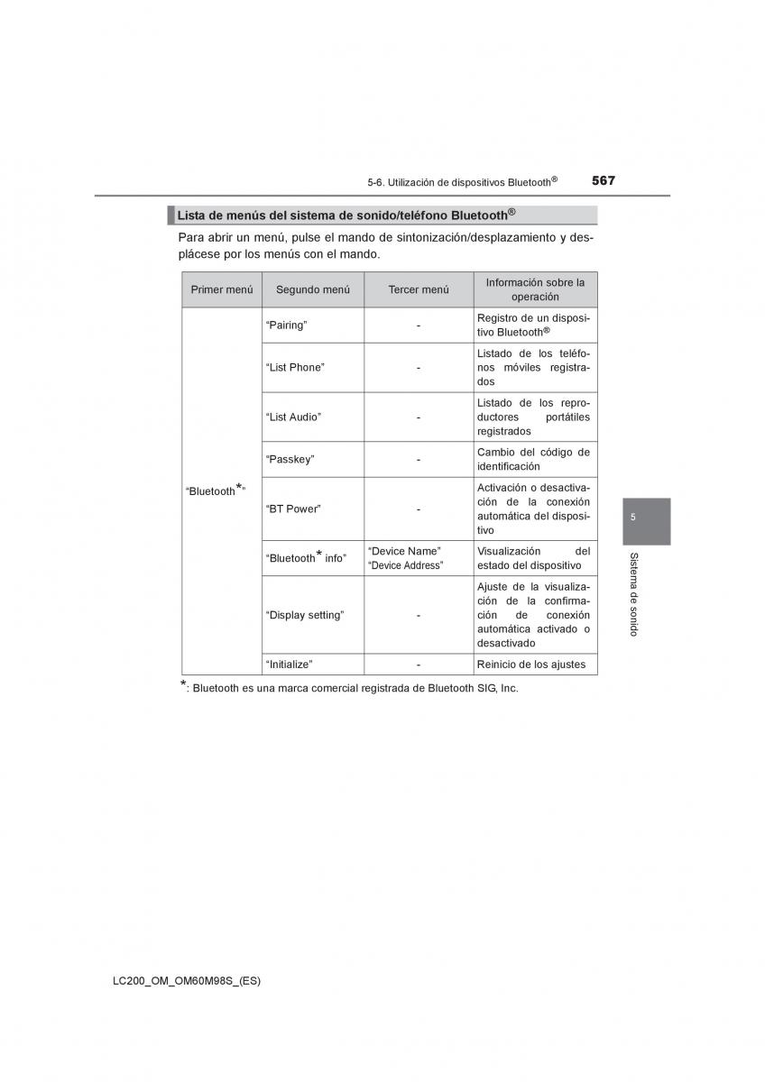 Toyota Land Cruiser J200 manual del propietario / page 567