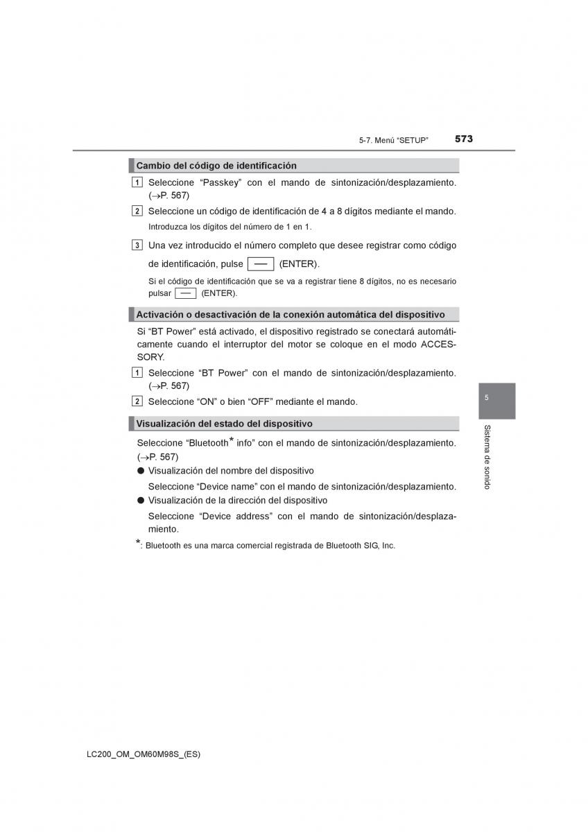 Toyota Land Cruiser J200 manual del propietario / page 573