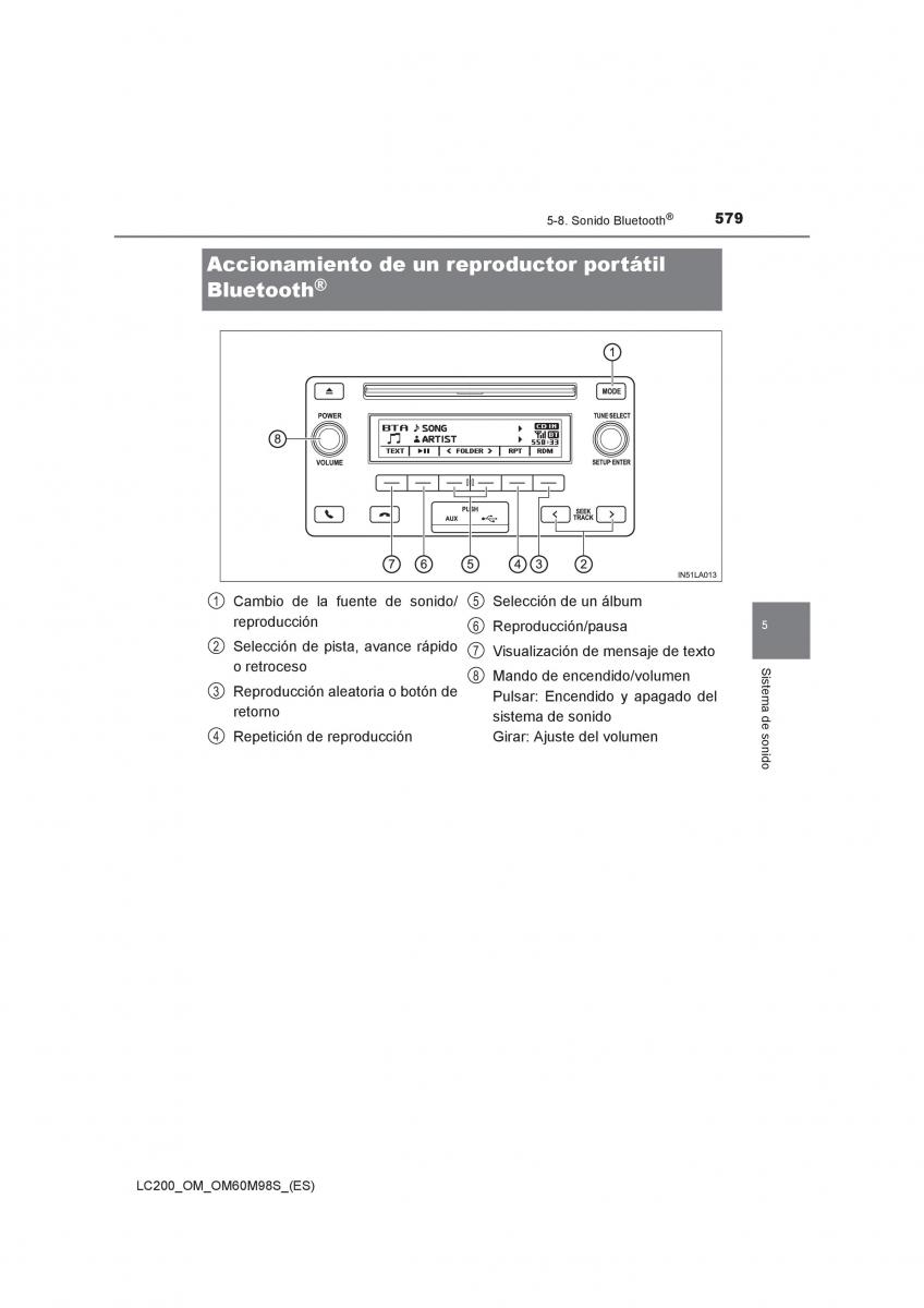 Toyota Land Cruiser J200 manual del propietario / page 579