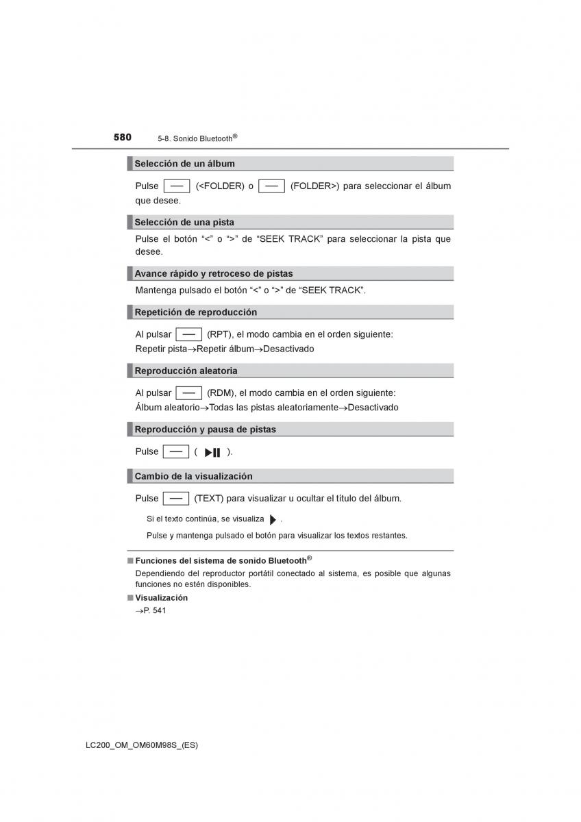 Toyota Land Cruiser J200 manual del propietario / page 580