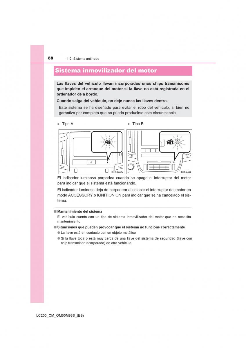 Toyota Land Cruiser J200 manual del propietario / page 88