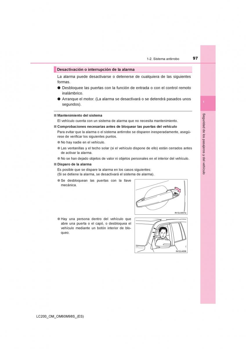 Toyota Land Cruiser J200 manual del propietario / page 97