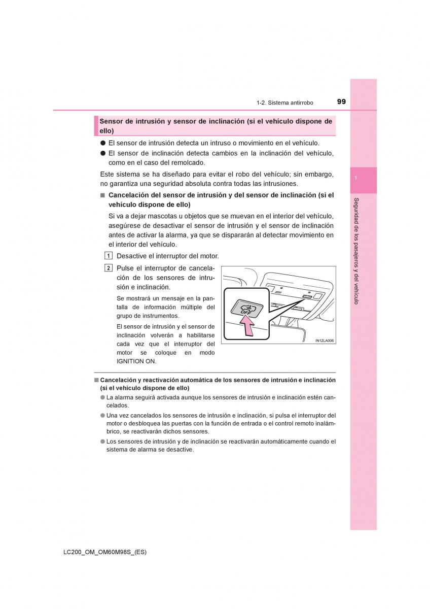 Toyota Land Cruiser J200 manual del propietario / page 99