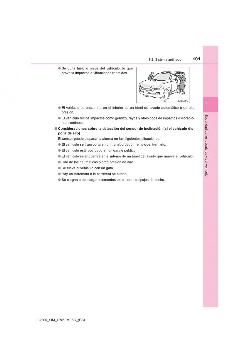 Toyota Land Cruiser J200 manual del propietario / page 101