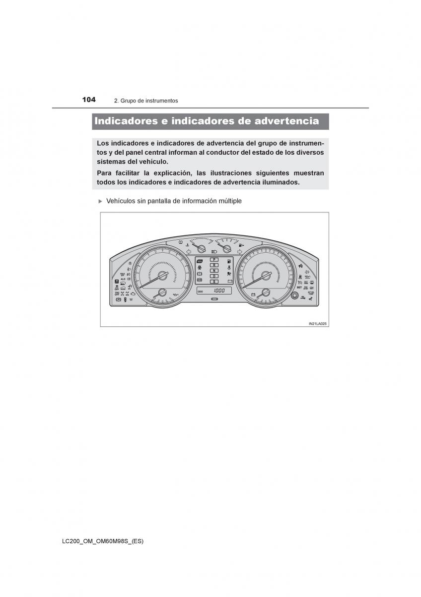 Toyota Land Cruiser J200 manual del propietario / page 104