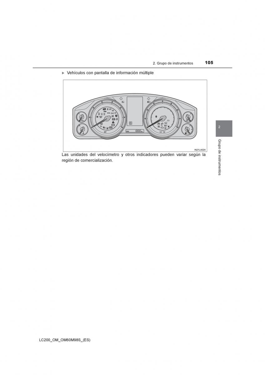 Toyota Land Cruiser J200 manual del propietario / page 105